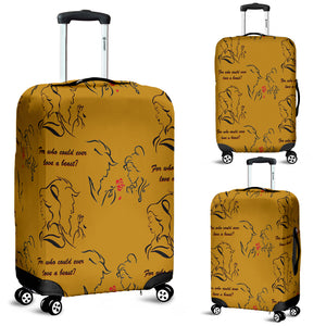 Beauty And The Beast Love Luggage Cover - STUDIO 11 COUTURE