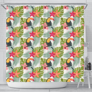 Tropical Tucan Bird Shower Curtain - STUDIO 11 COUTURE