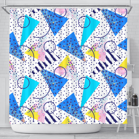 80s Fashion Girl Shower Curtain - STUDIO 11 COUTURE