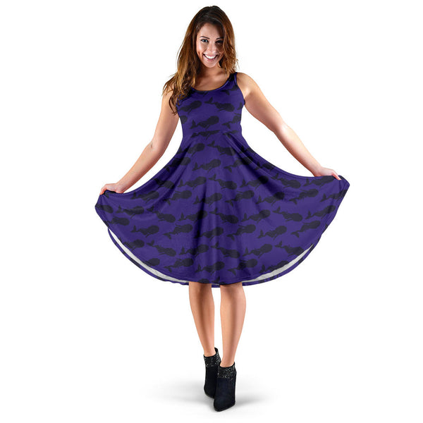 Women's Dress, No Sleeves, Custom Dress, Midi Dress, Mermaid Dress 01
