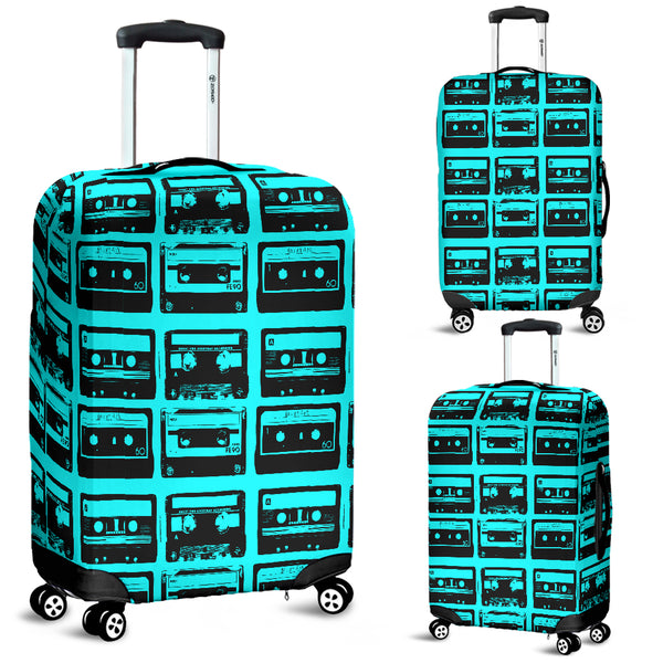 80s Boombox 3 Luggage Cover - STUDIO 11 COUTURE