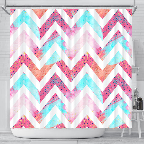 80s Fashion Girl Shower Curtain - STUDIO 11 COUTURE