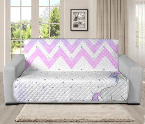 70'' Futon Sofa Protector Premium Polyster Fabric Custom Design Unicorn 06