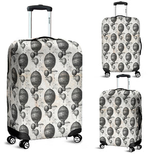 Vintage Hot Air Balloon Steampunk Luggage Cover - STUDIO 11 COUTURE
