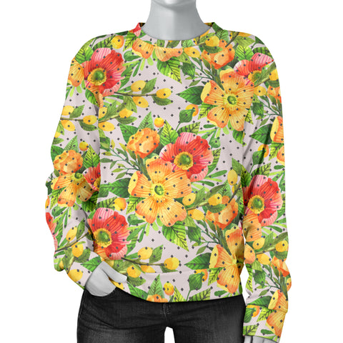 Custom Made Printed Designs Women's (F1) Sweater Floral Spring - STUDIO 11 COUTURE