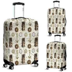 Old Television Steampunk Luggage Cover - STUDIO 11 COUTURE