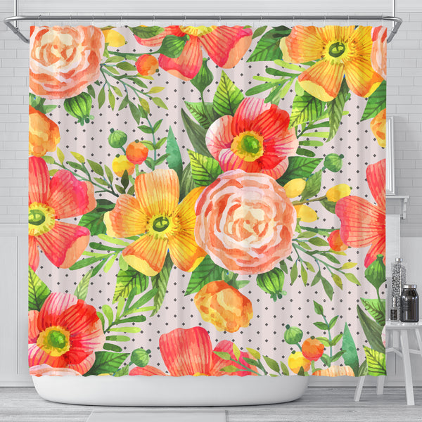 Floral Spring Shower Curtain