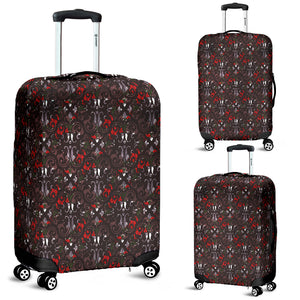 Gothic Lolita Damask Luggage Cover - STUDIO 11 COUTURE