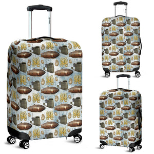 Vintage Zeppelin Steampunk Luggage Cover - STUDIO 11 COUTURE