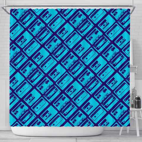 80s Boombox Shower Curtain - STUDIO 11 COUTURE