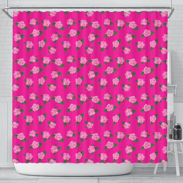 Magenta Rose Shower Curtain