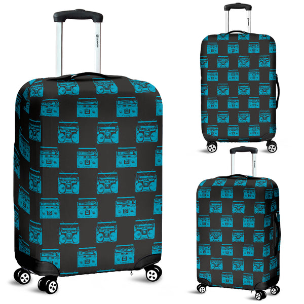 80s Boombox 7 Luggage Cover - STUDIO 11 COUTURE