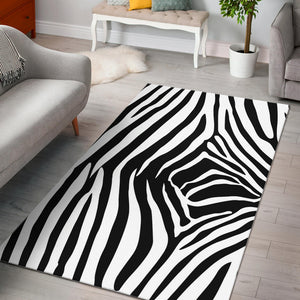 Floor Rug Animal Print Black And White Dress 10
