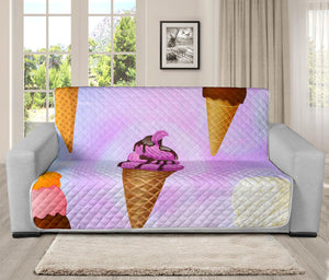 70'' Futon Sofa Protector Premium Polyster Fabric Custom Design Ice Cream 01
