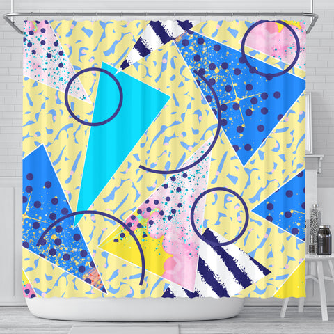 80s Fashion Girl Shower Curtain - STUDIO 11 COUTURE