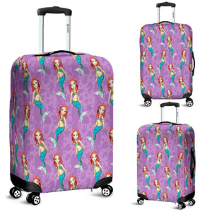 Full Of Mermaid Luggage Cover - STUDIO 11 COUTURE