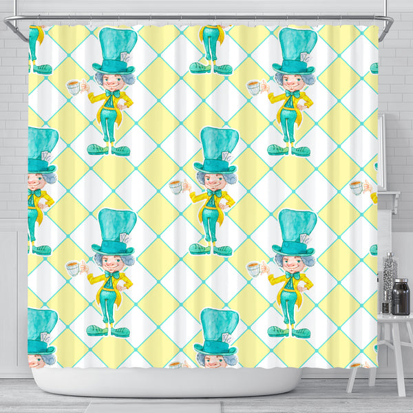 The Mad Hatter Alice In Wonderland Shower Curtain