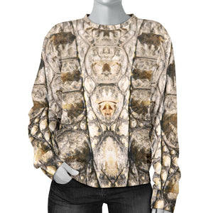 Custom Made Printed Designs Women's (Alligator) Sweater Animal Skin Texture