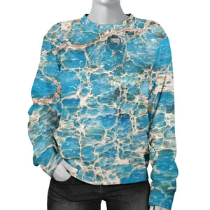 Custom Made Printed Designs Women's (M3) Sweater Marble