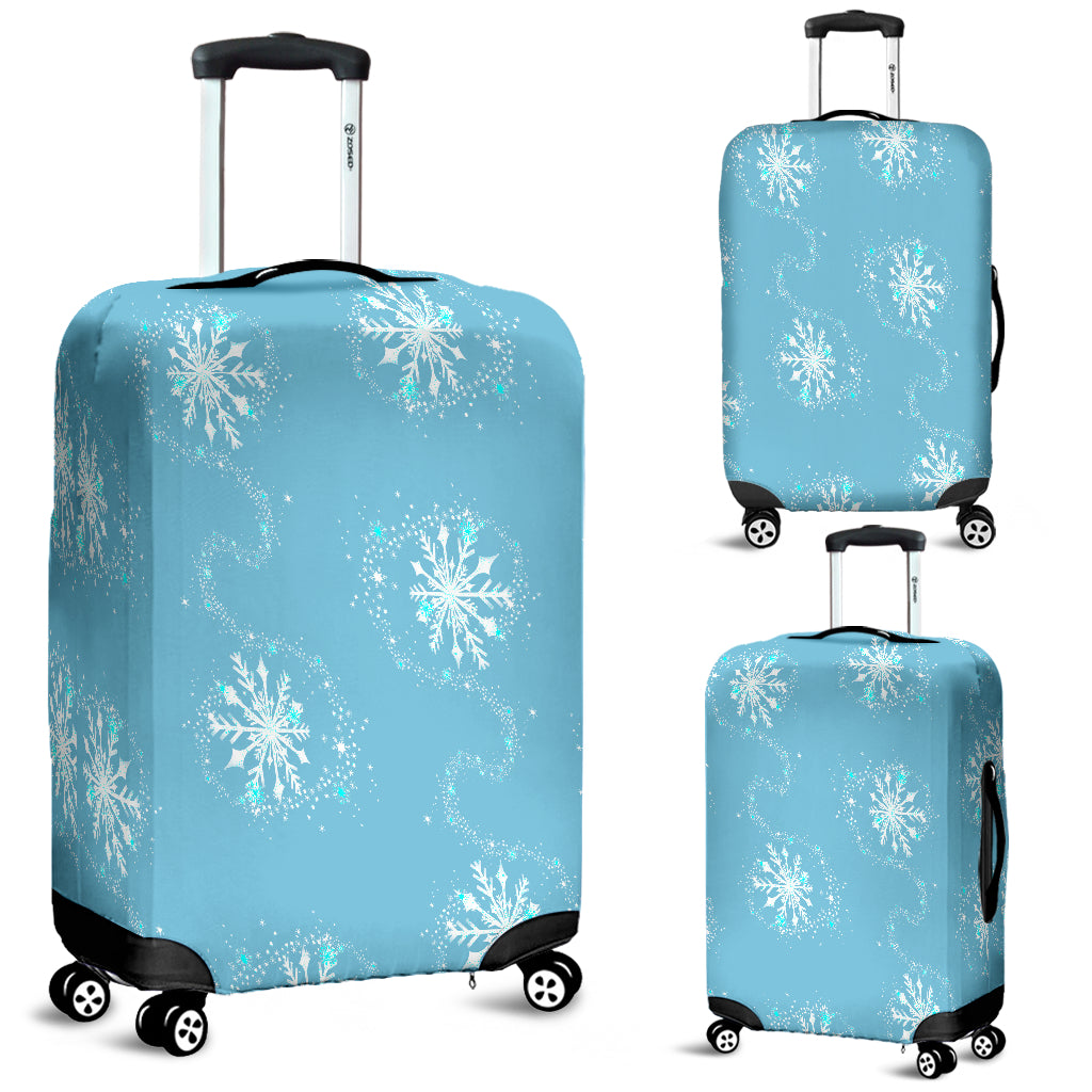 Frozen Flurry Luggage Cover