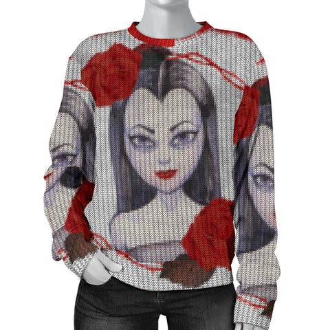 Custom Made Printed Designs Women's Vampire Theme (3) Sweater