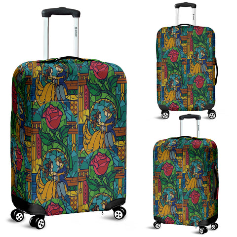 Beauty And The Beast Stained Luggage Cover
