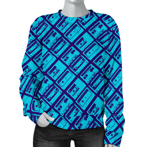 Custom Made Printed Designs Women's Sweater 80's Boombox 11