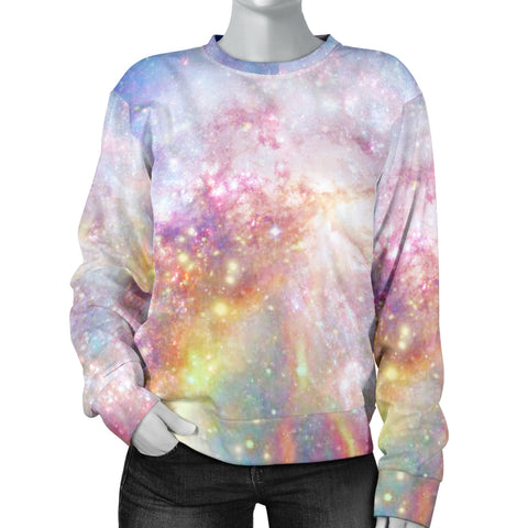 Custom Made Printed Designs Women's (U9) Sweater Galaxy