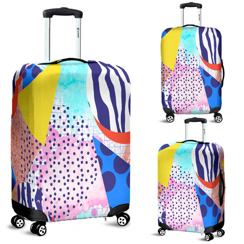80s Fashion Girl 8 Luggage Cover - STUDIO 11 COUTURE