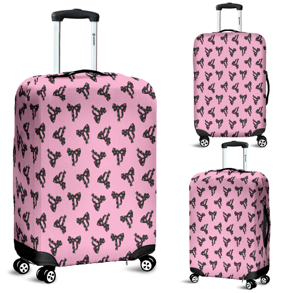 Pink Bows Luggage Cover - STUDIO 11 COUTURE