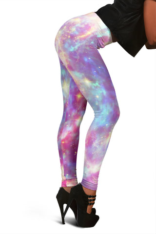 Women Leggings Sexy Printed Fitness Fashion Gym Dance Workout  Galaxy Pastel D02 - STUDIO 11 COUTURE
