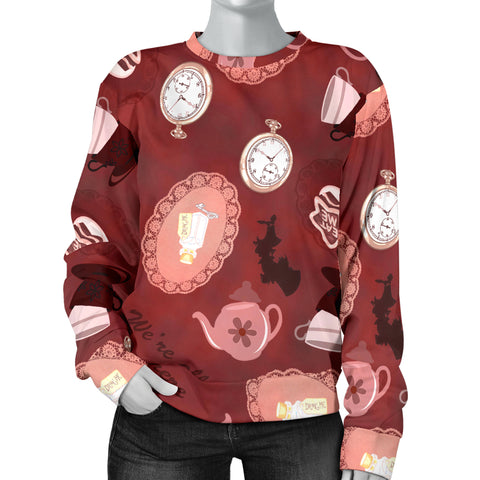 Custom Made Printed Designs Women's Sweater Alice In Wonderland 03