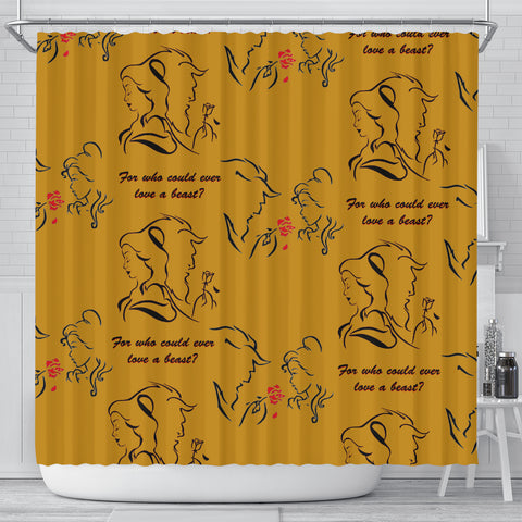 Beauty And The Beast Love Shower Curtain - STUDIO 11 COUTURE