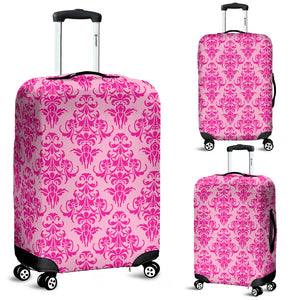 Pink Damask Luggage Cover - STUDIO 11 COUTURE