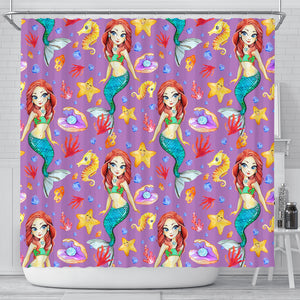 Mermaid 1 Shower Curtain - STUDIO 11 COUTURE
