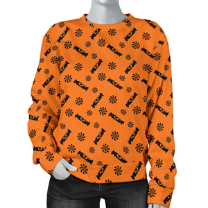 Custom Made Printed Designs Women's (T1) Sweater Halloween