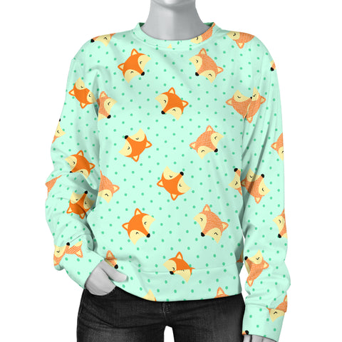 Custom Made Printed Designs Women's (K2) Sweater Fox