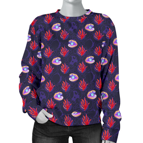 Custom Made Printed Designs Women's (D6) Sweater Mermaid