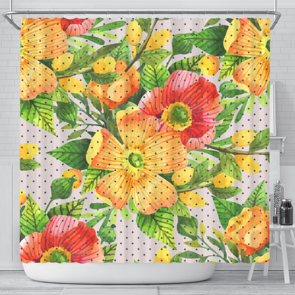 Floral Spring Shower Curtain