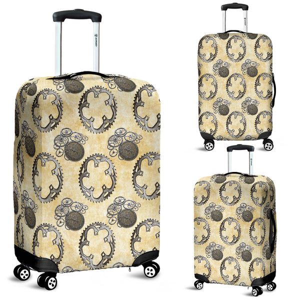 Vintage Wheel Gear Steampunk Luggage Cover - STUDIO 11 COUTURE