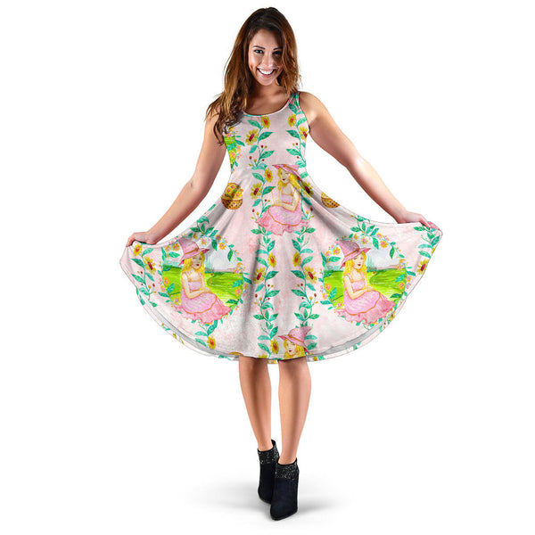 Women's Dress, No Sleeves, Custom Dress, Midi Dress, Wizard Of OZ 14