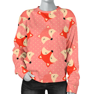 Custom Made Printed Designs Women's (L1) Sweater Fox