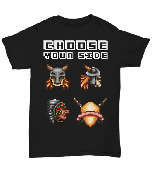 Women and Men Tee Shirt T-Shirt Hoodie Sweatshirt Choose Your Side