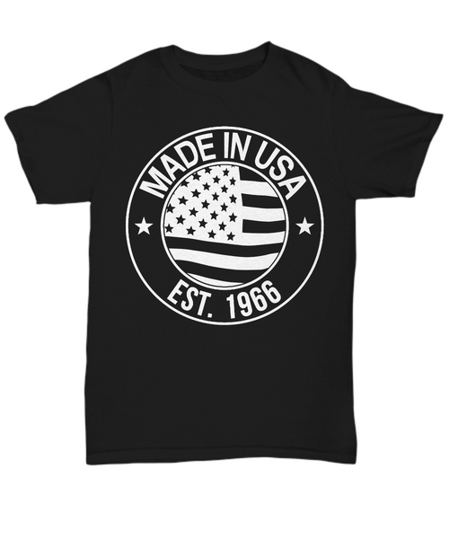 Women and Men Tee Shirt T-Shirt Hoodie Sweatshirt Made In USA EST. 1966