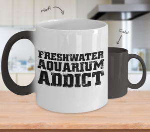 Color Changing Mug Hobbies Theme Fresh Water Aquarium Addict