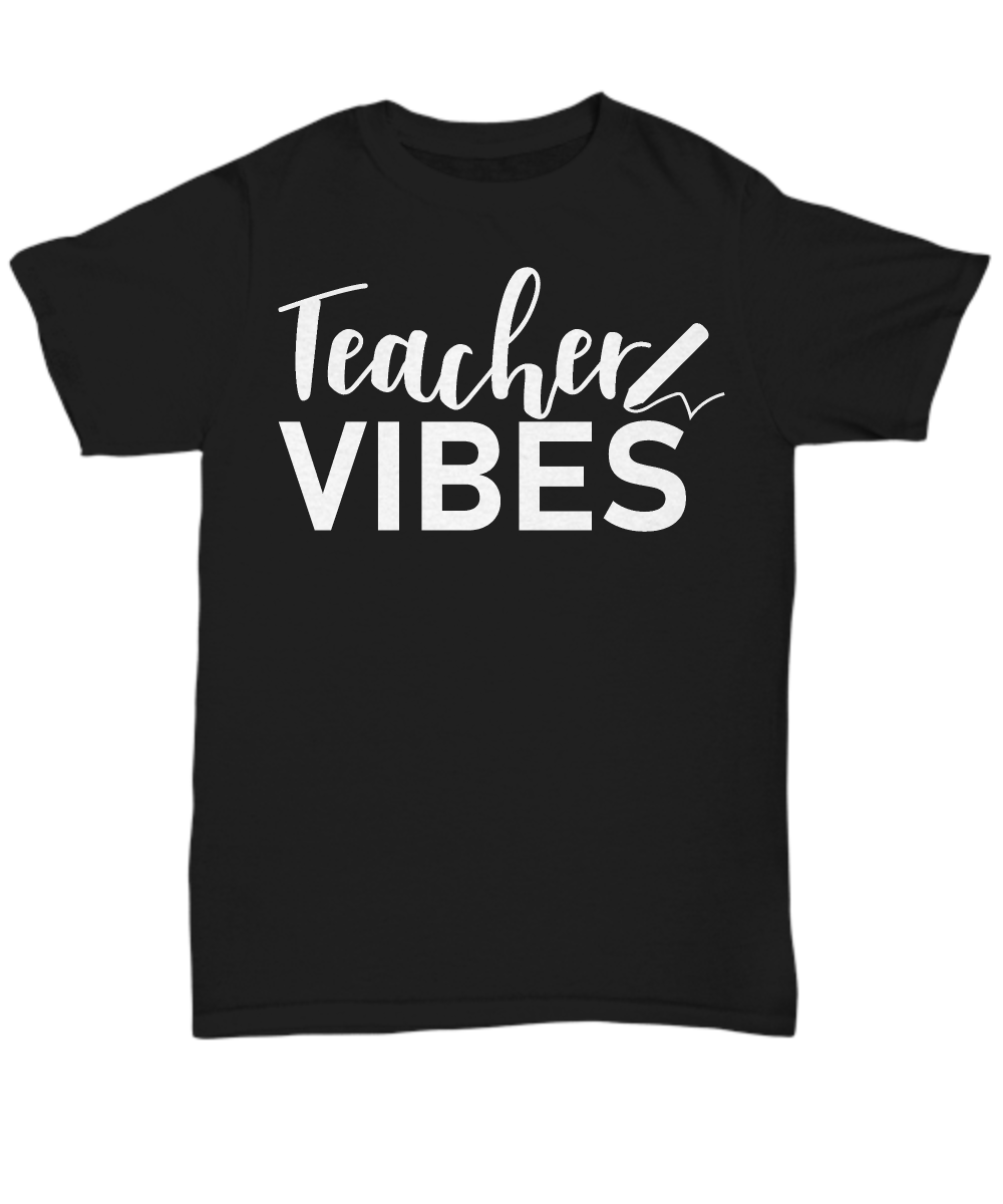 Women and Men Tee Shirt T-Shirt Hoodie Sweatshirt Teacher Vibes