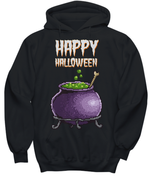 Women and Men Tee Shirt T-Shirt Hoodie Sweatshirt Happy Halloween