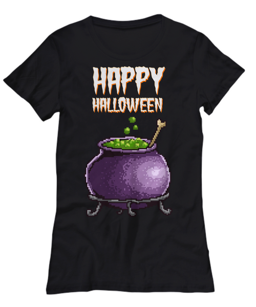 Women and Men Tee Shirt T-Shirt Hoodie Sweatshirt Happy Halloween