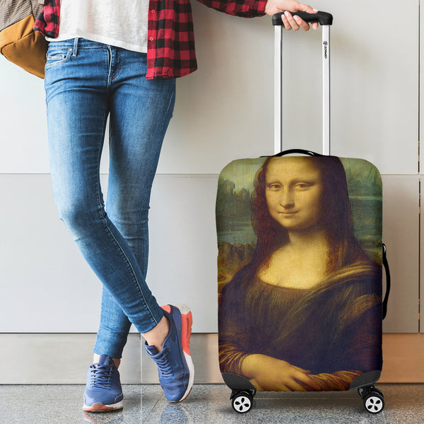 Leonardo Da Vinci Mona Lisa Luggage Cover - STUDIO 11 COUTURE