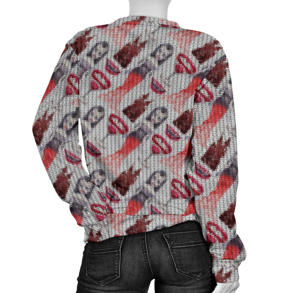Custom Made Printed Designs Women's Vampire Theme (13) Sweater